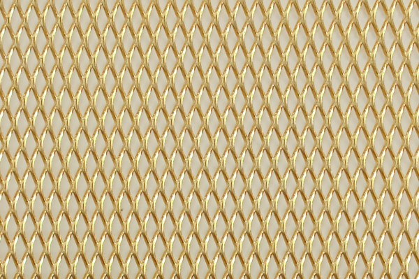 finitura ottone maglia metallica oro lucido